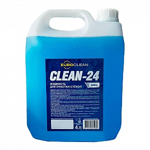 Жидкость для очистки стекол Euroclean Clean-24 изопропиловая 4 л