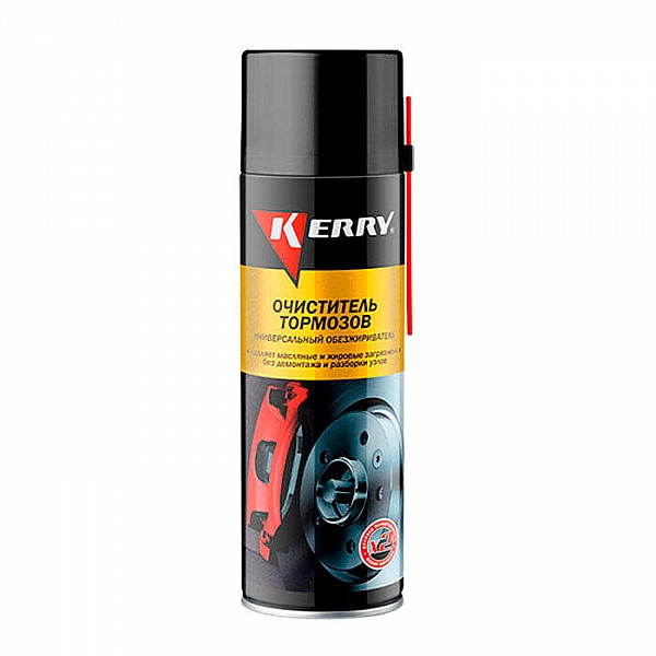 Очиститель деталей тормозов и сцепления Kerry KR-965-1 универсальный обезжириватель 650 мл