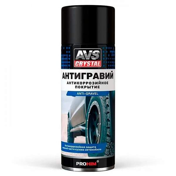 Антигравий AVS AVK-118 аэрозоль 520 мл черный