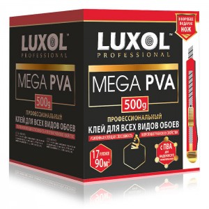 Клей обойный Luxol Professional Mega PVA 500 г