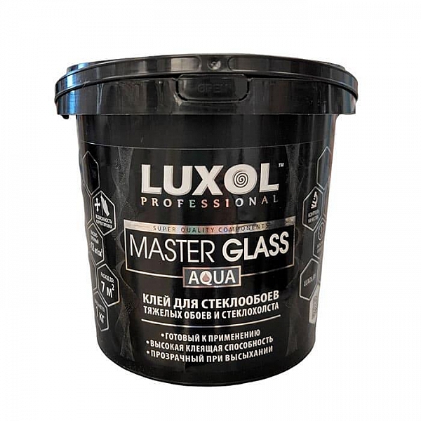 Клей для стеклообоев Luxol Master Glass Aqua 1 кг