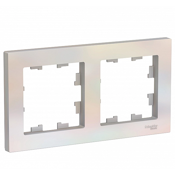 Рамка Systeme Electric AtlasDesign ATN000402 2 поста жемчуг