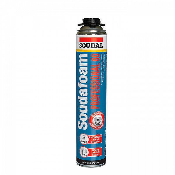 Пена монтажная Soudal Soudafoam Proffessional 60 пистолетная 750 мл