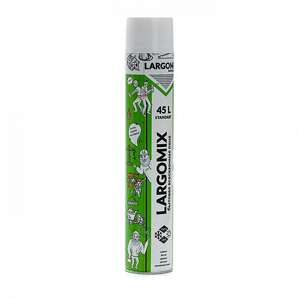 Пена монтажная Largomix standart бытовая всесезонная 750 мл