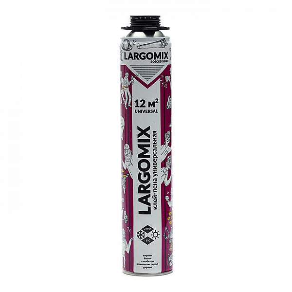 Клей-пена монтажная Largomix Universal LRX019 820 мл