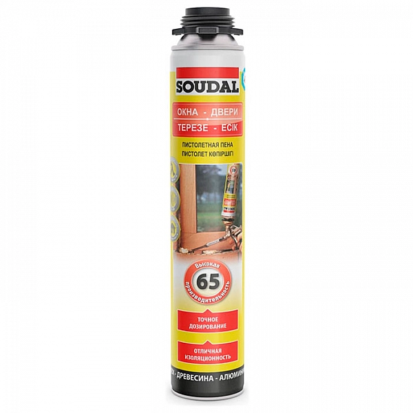 Пена монтажная Soudal Окна Двери 65 820 мл