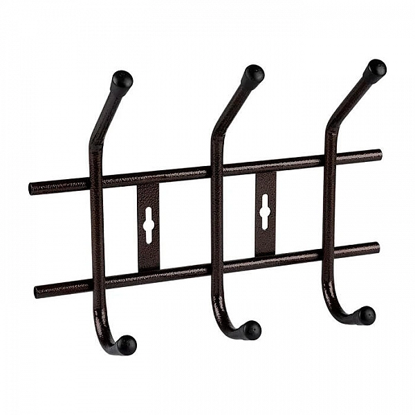 Вешалка настенная Рыжий Кот Gancio 3 крючка бронза