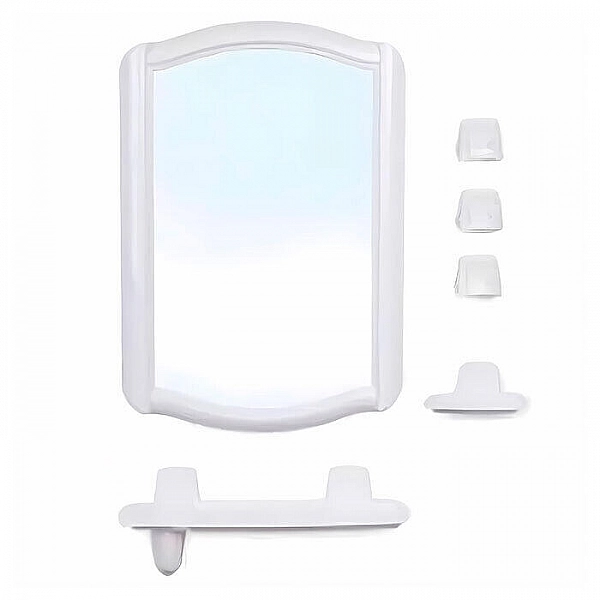 Набор зеркало для ванной комнаты Berossi 52с-2005 HB 04604000 белый мрамор