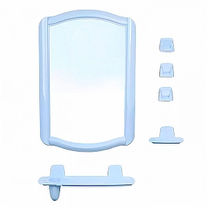 Набор зеркало для ванной комнаты Berossi 52с-2005 HB 04608000 светло-голубой