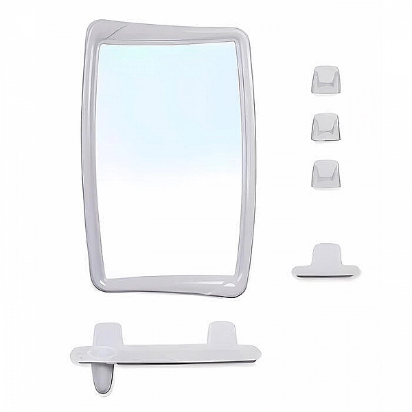 Набор зеркало для ванной комнаты Berossi 53с-2005 HB 05104000 белый мрамор