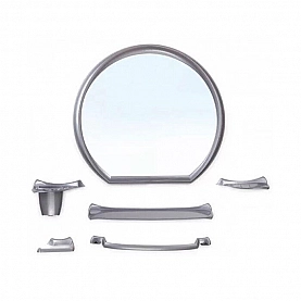 Набор зеркало для ванной комнаты Berossi Верона НВ 10117001 металлик