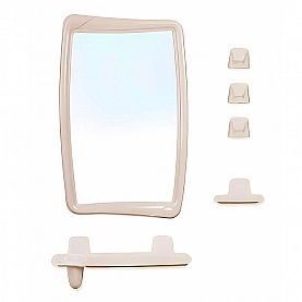 Набор зеркало для ванной комнаты Berossi НВ 05107000 светло-бежевый