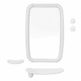 Набор зеркало для ванной комнаты Berossi Оптима НВ 06101000 снежно-белый