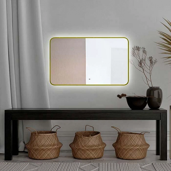 Зеркало Silver Mirrors Incanto-GOLD LED-00002558 600*1000 мм