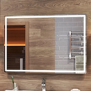 Зеркало Vigo Geometry Comfort 1000 064 1000*700 мм с подсветкой и антизапотеванием с бесконтактным сенсором. Изображение - 3