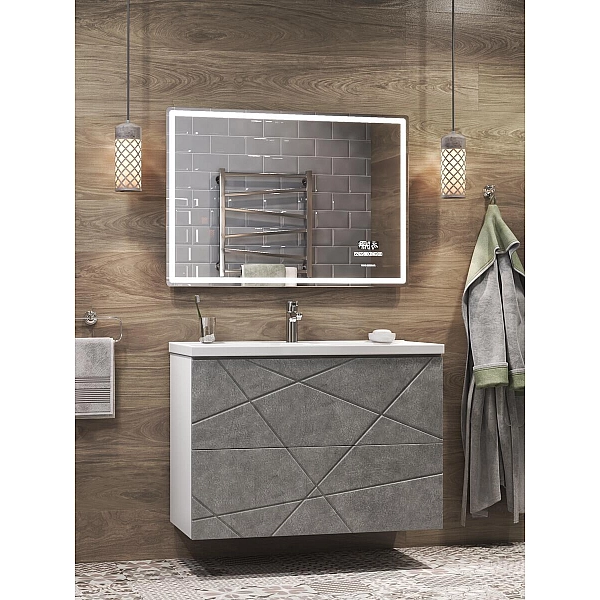 Зеркало Vigo Geometry Luxe 1000 211 1000 мм с бесконтактным сенсором