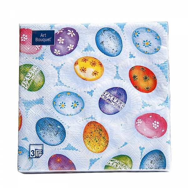 Салфетки декоративные Bouquet Art Пасхальное угощение 57659 33*33 см 3 слоя 20 шт