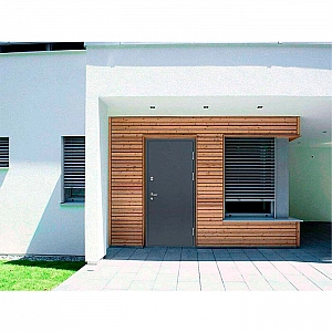 Дверь Nord Doors 70 наружная стальная глухая правая 2060*980 мм RAL 7016 RAL 9003 муар. Изображение - 1