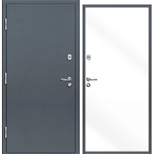 Дверь Nord Doors 70 наружная стальная глухая левая 2060*980 мм RAL 7016 RAL 9003 муар