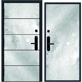 Дверь Nord Doors Амати А13 внутренняя комбинированная глухая левая 2060*980 мм slotex 1100 Y