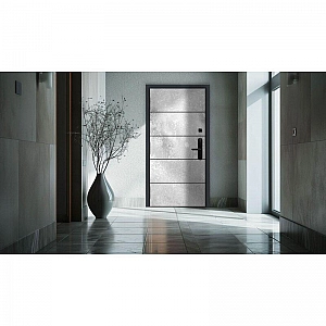 Дверь Nord Doors Амати А13 внутренняя комбинированная глухая правая 2060*880 мм slotex 1100 Y. Изображение - 1