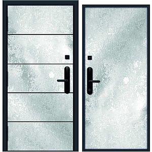 Дверь Nord Doors Амати А13 внутренняя комбинированная глухая левая 2060*880 мм slotex 1100 Y
