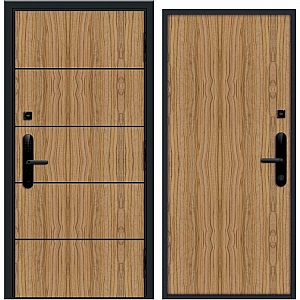 Дверь Nord Doors Амати А13 внутренняя комбинированная глухая правая 2060*980 мм slotex 3213 P