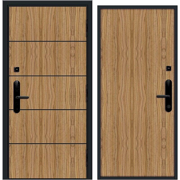Дверь Nord Doors Амати А13 внутренняя комбинированная глухая правая 2060*980 мм slotex 3213 P