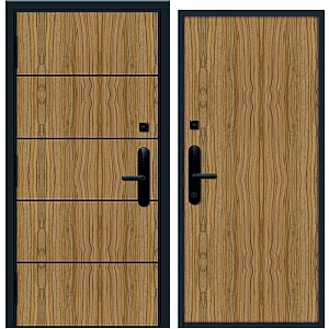 Дверь Nord Doors Амати А13 внутренняя комбинированная глухая левая 2060*980 мм slotex 3213 P