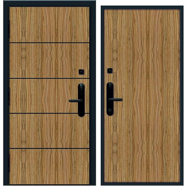 Дверь Nord Doors Амати А13 внутренняя комбинированная глухая левая 2060*980 мм slotex 3213 P