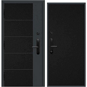 Дверь Nord Doors Амати внутренняя комбинированная глухая левая 2060*980 мм slotex 1021 S