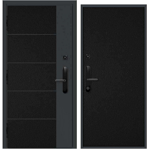 Дверь Nord Doors Амати внутренняя комбинированная глухая левая 2060*980 мм slotex 1021 S