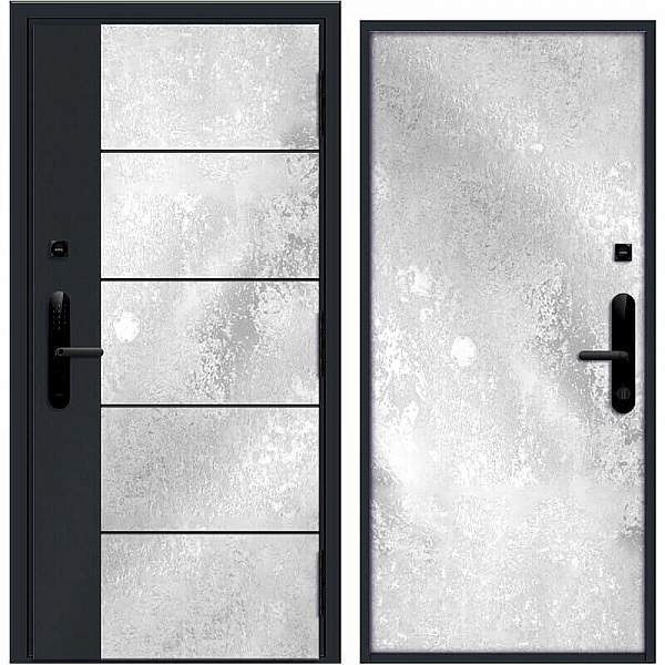 Дверь Nord Doors Амати внутренняя комбинированная глухая правая 2060*980 мм slotex 1100 Y