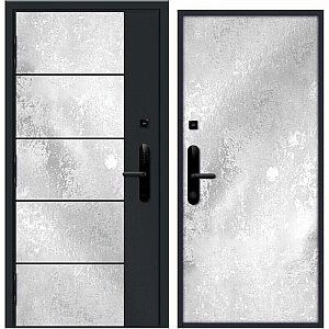 Дверь Nord Doors Амати внутренняя комбинированная глухая левая 2060*880 мм slotex 1100 Y