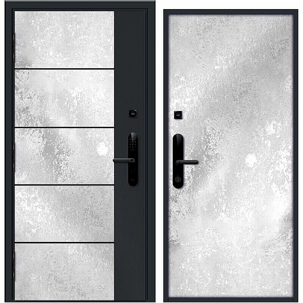Дверь Nord Doors Амати внутренняя комбинированная глухая левая 2060*880 мм slotex 1100 Y