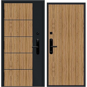 Дверь Nord Doors Амати внутренняя комбинированная глухая левая 2060*980 мм slotex 3213 P