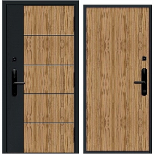 Дверь Nord Doors Амати внутренняя комбинированная глухая правая 2060*880 мм slotex 3213 P
