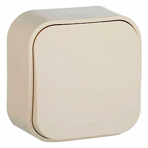 Выключатель Legrand Quteo 782230 1 клавиша слоновая кость
