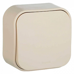 Выключатель Legrand Quteo 782234 1 клавиша слоновая кость
