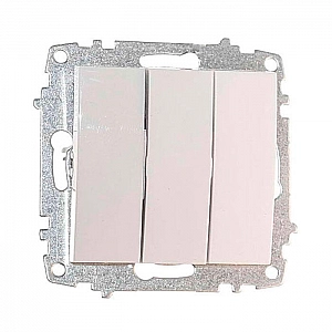 Выключатель EL-BI Zena-Vega 609-015600-254 3 клавиши белоснежный