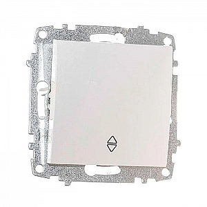 Выключатель проходной EL-BI Zena-Vega 609-015600-209 1 клавиша белоснежный