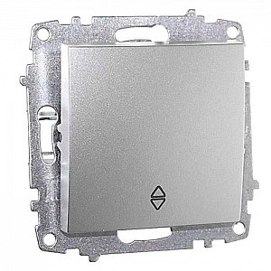 Выключатель проходной EL-BI Zena-Vega 609-011000-209 1 клавиша серебро