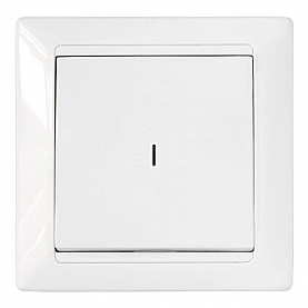 Выключатель Bylectrica Стиль С1 10-813 1 клавиша с подсветкой белый