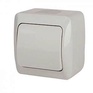 Выключатель EL-BI Eva 554-011500-200 1 клавиша серый