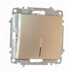 Выключатель EL-BI Zena 609-011400-201 1 клавиша с подсветкой титан