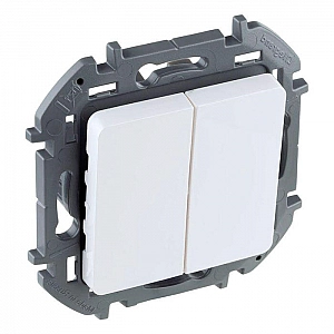 Выключатель Legrand Inspiria 673620 2 клавиши белый