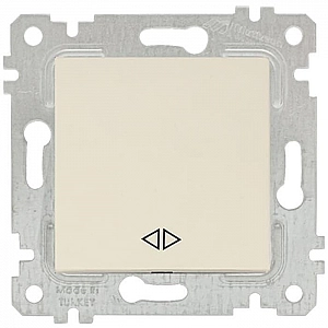 Выключатель перекрестный Mutlusan Rita 2200 408 0102 1 клавиша слоновая кость