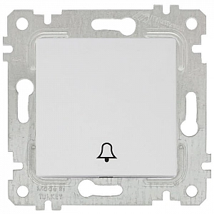 Кнопка звонка Mutlusan Rita 2200 407 0101Z символ - звонок белый