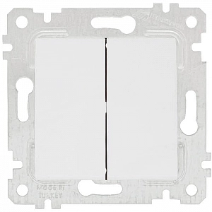 Выключатель Mutlusan Rita 2200 402 0101 2 клавиши белый