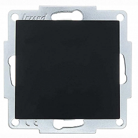 Выключатель Lezard Vesna 742-4288-99 1 клавиша чёрный бархат